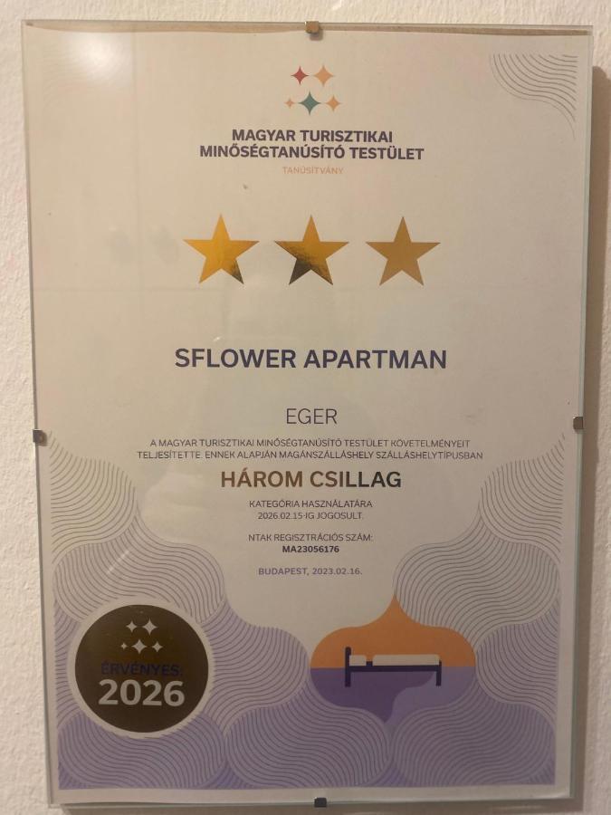 Sflower Apartman Егер Екстериор снимка